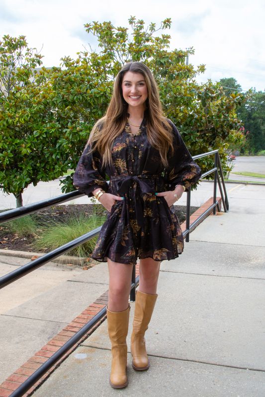 Clean Slate 3/4 Belt Mini Dress