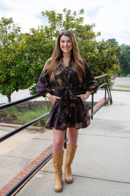 Clean Slate 3/4 Belt Mini Dress