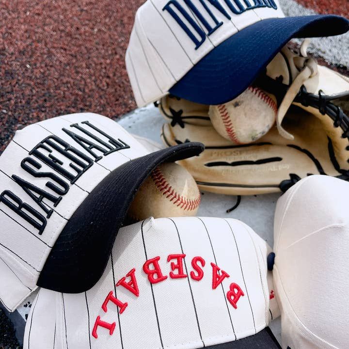 Baseball Vintage Trucker Hat RED/BLACK