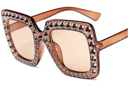 Oversized Gold Diamond Drip Frames