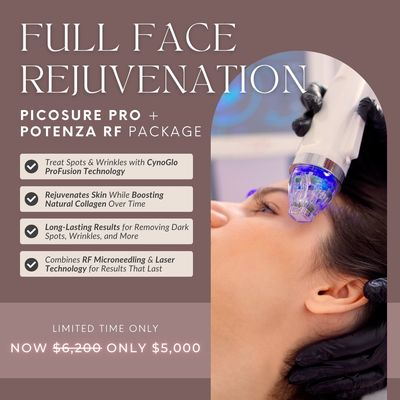 CynoGlo Package | PicoSure Pro Face Rejuvenation + Potenza RF Microneedling