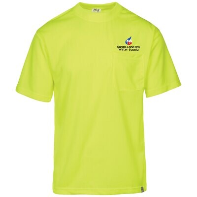 MAX - Hi-Viz Moisture Wicking Short Sleeve T-shirt - Safety Green