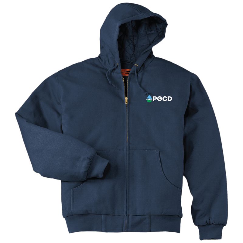 CornerStone TALL Duck Cloth Hooded Work Jacket
