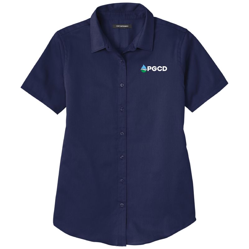 PGCD - Port Authority Ladies Short Sleeve SuperPro React Twill Shirt