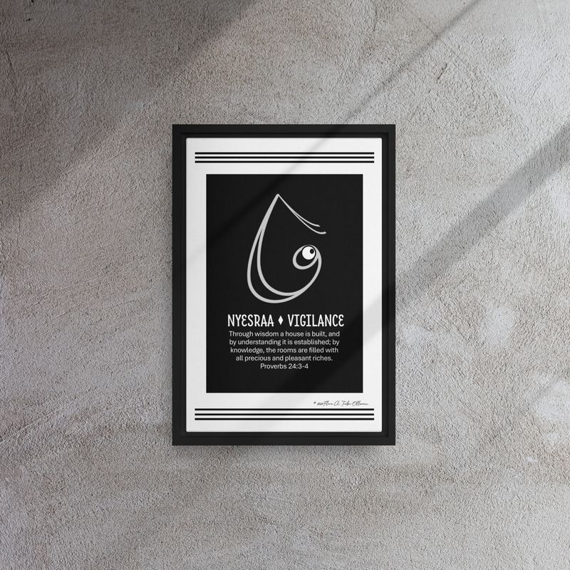 Vigilance Symbol - African Christian Symbol (Ga Samai)