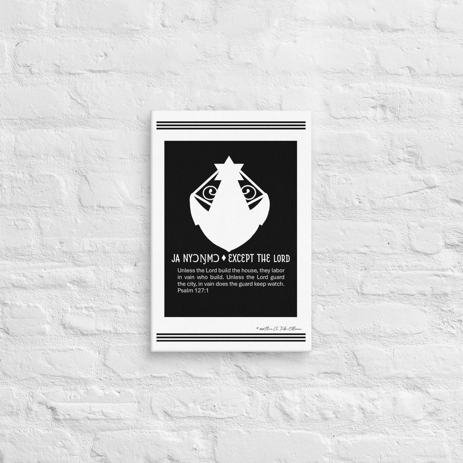 Except the Lord Symbol - African Christian Symbol (Ga Samai)