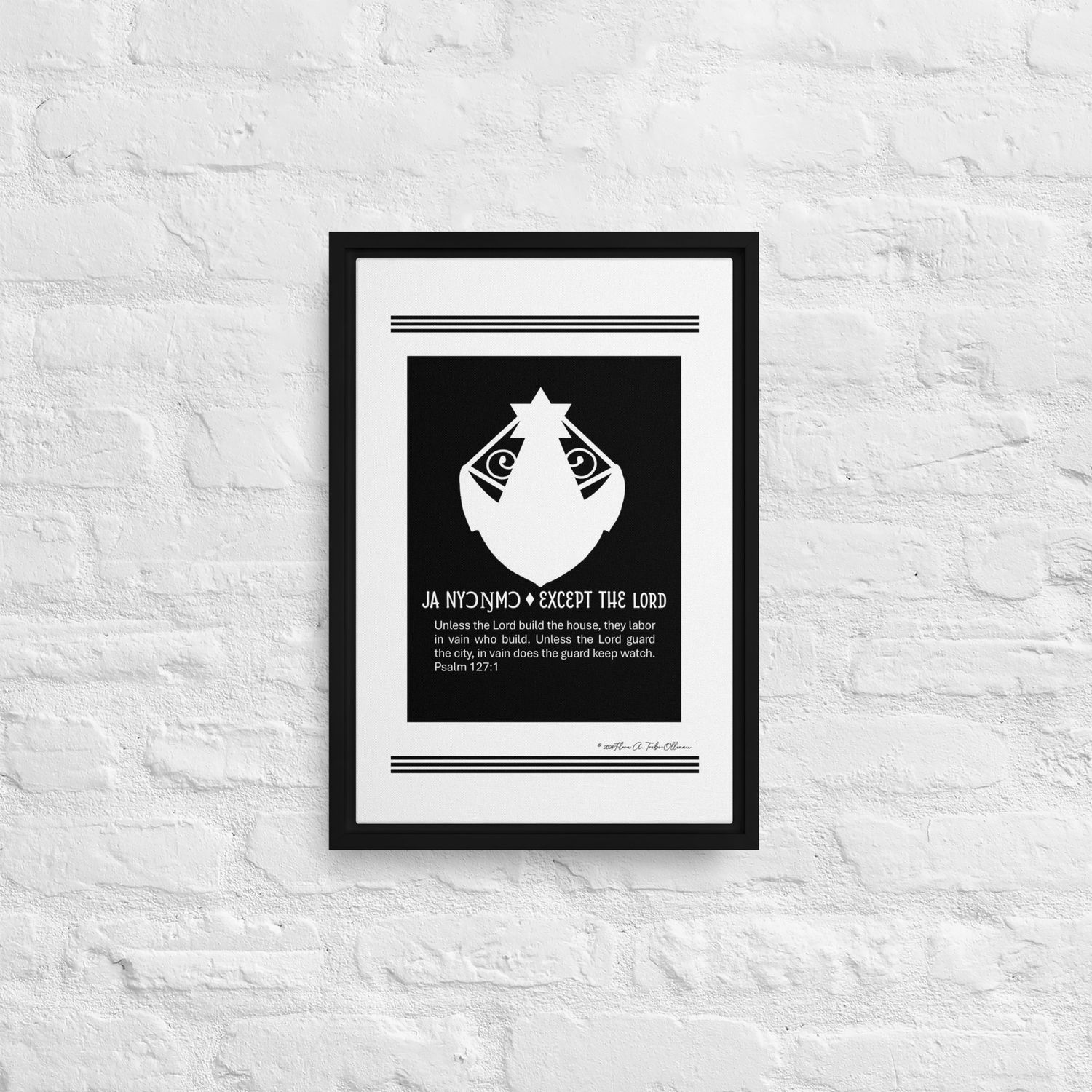 Except the Lord Symbol - African Christian Symbol (Ga Samai)