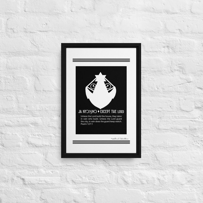 Except the Lord Symbol - African Christian Symbol (Ga Samai)