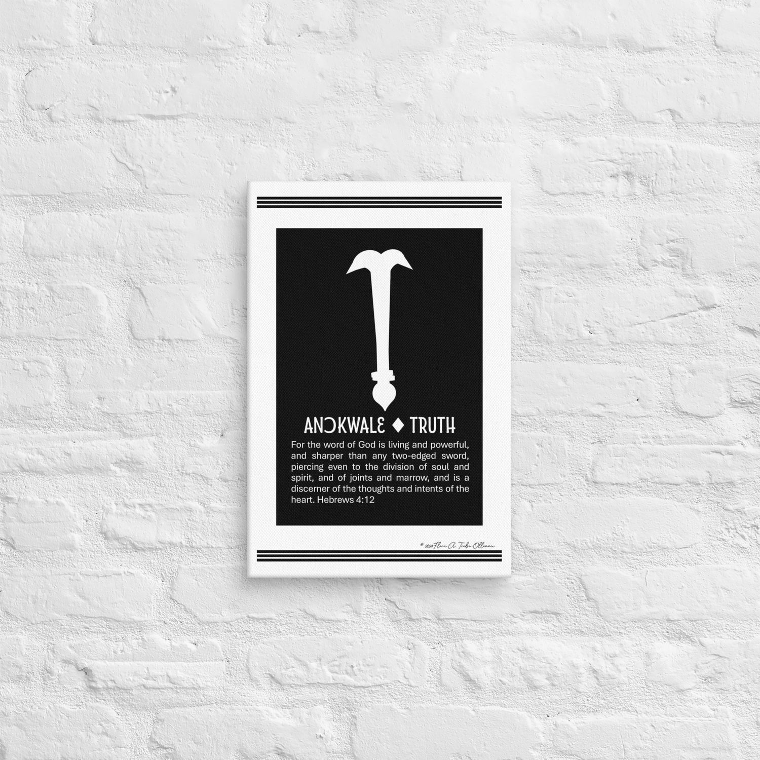 Truth Symbol - African Christian Symbol (Ga Samai)