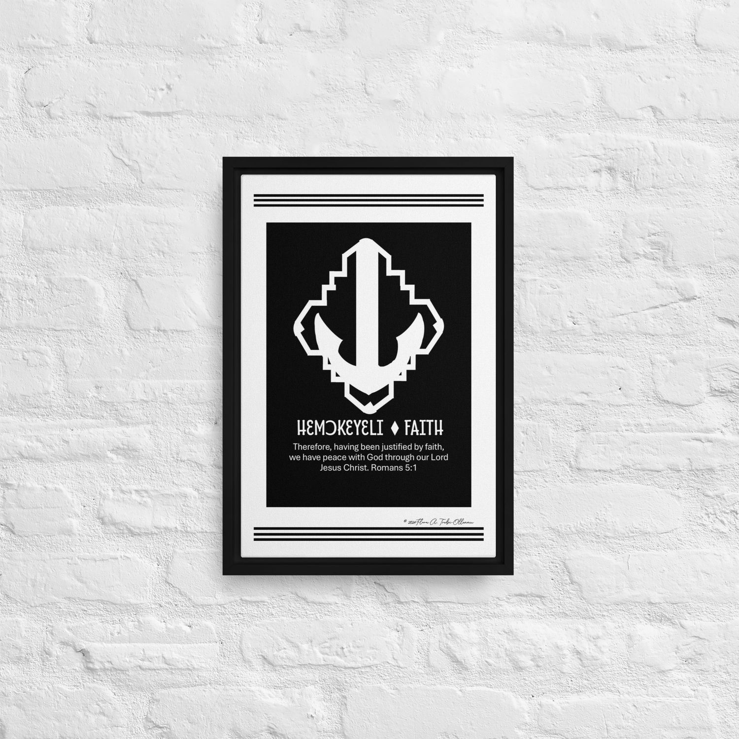 Faith Symbol - African Christian Symbol (Ga Samai)