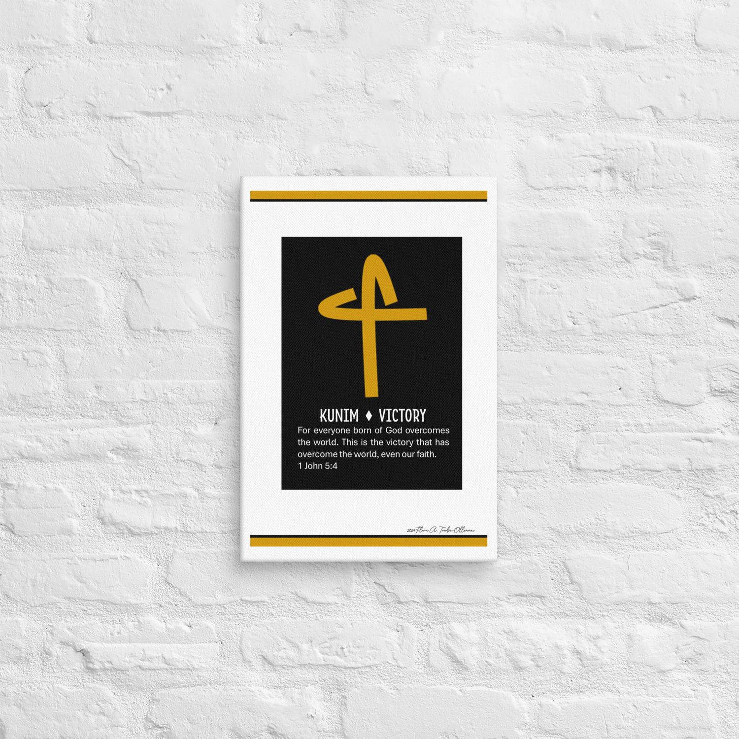 Victory Symbol - African Christian Symbol Wall Art