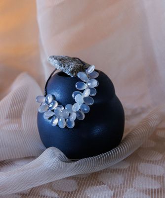 Chalcedony-Moonstone Bracelet