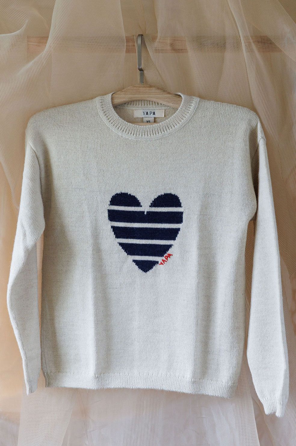Sweater Striped Heart Miranda