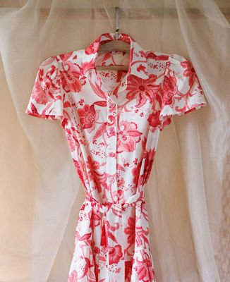 Floral Cotton Shirt Dress