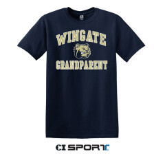 Navy Wingate Dog Head Grandparent SS Tee