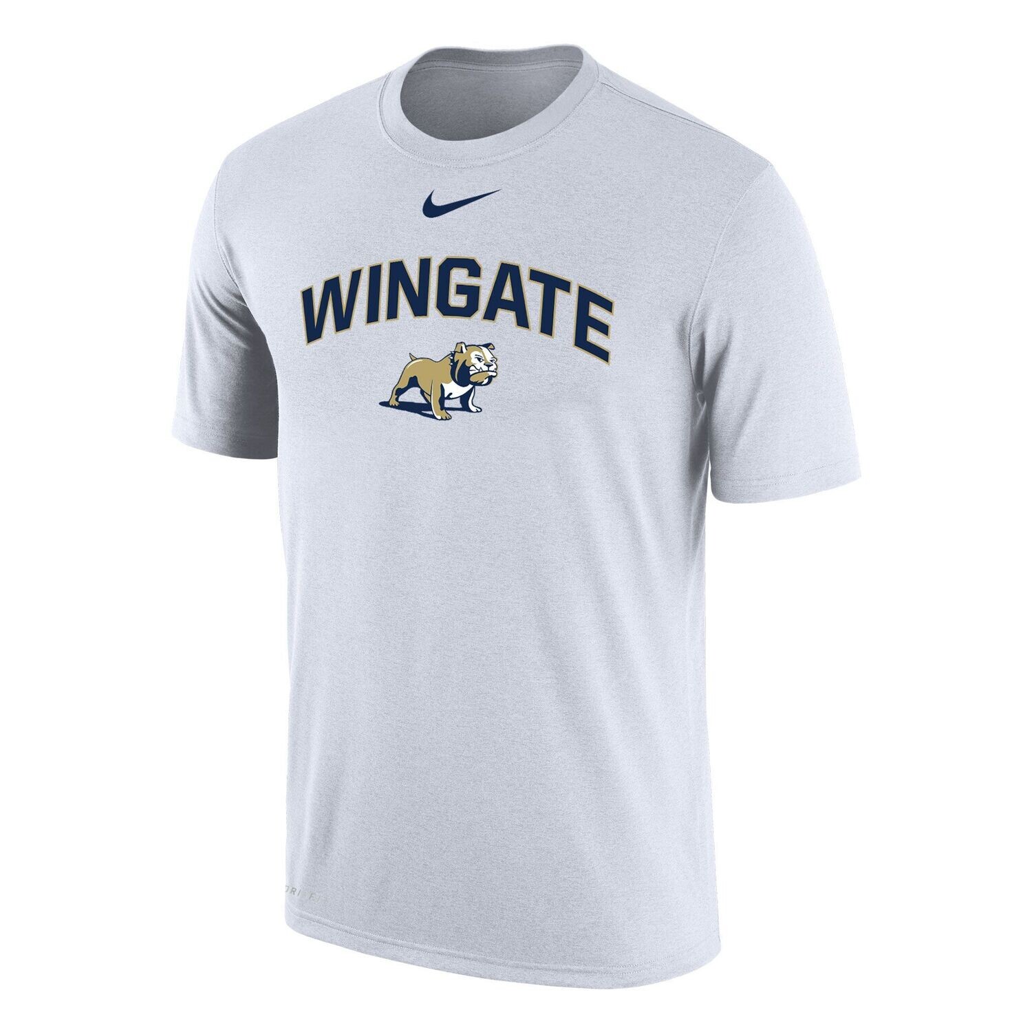 Unisex White Wingate Standing Dog Drifit Cotton SS Tee