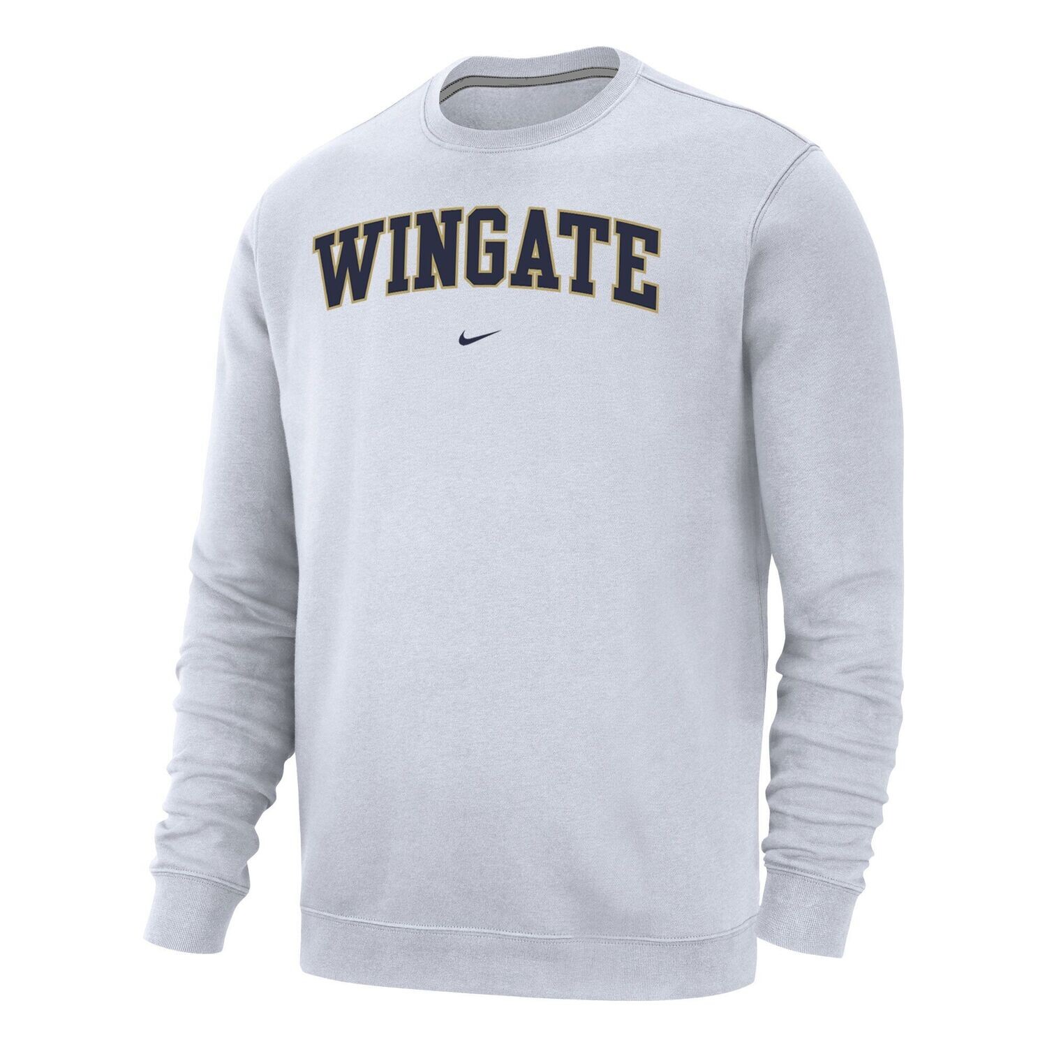 White Wingate Club Fleece Crewneck Sweatshirt