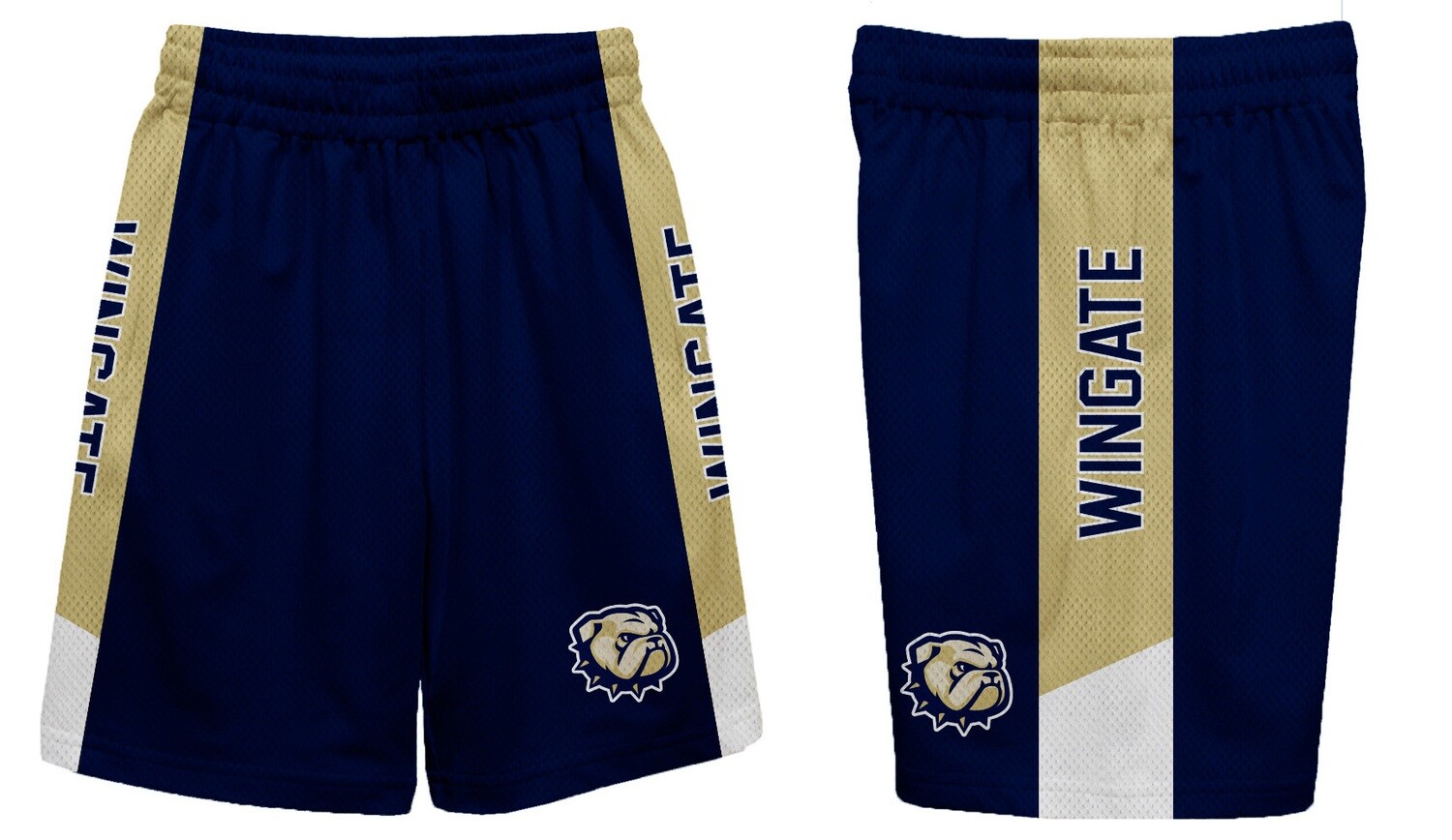 Toddler Navy Dog Head Mesh Athletic Pocket Shorts, Size: 4T