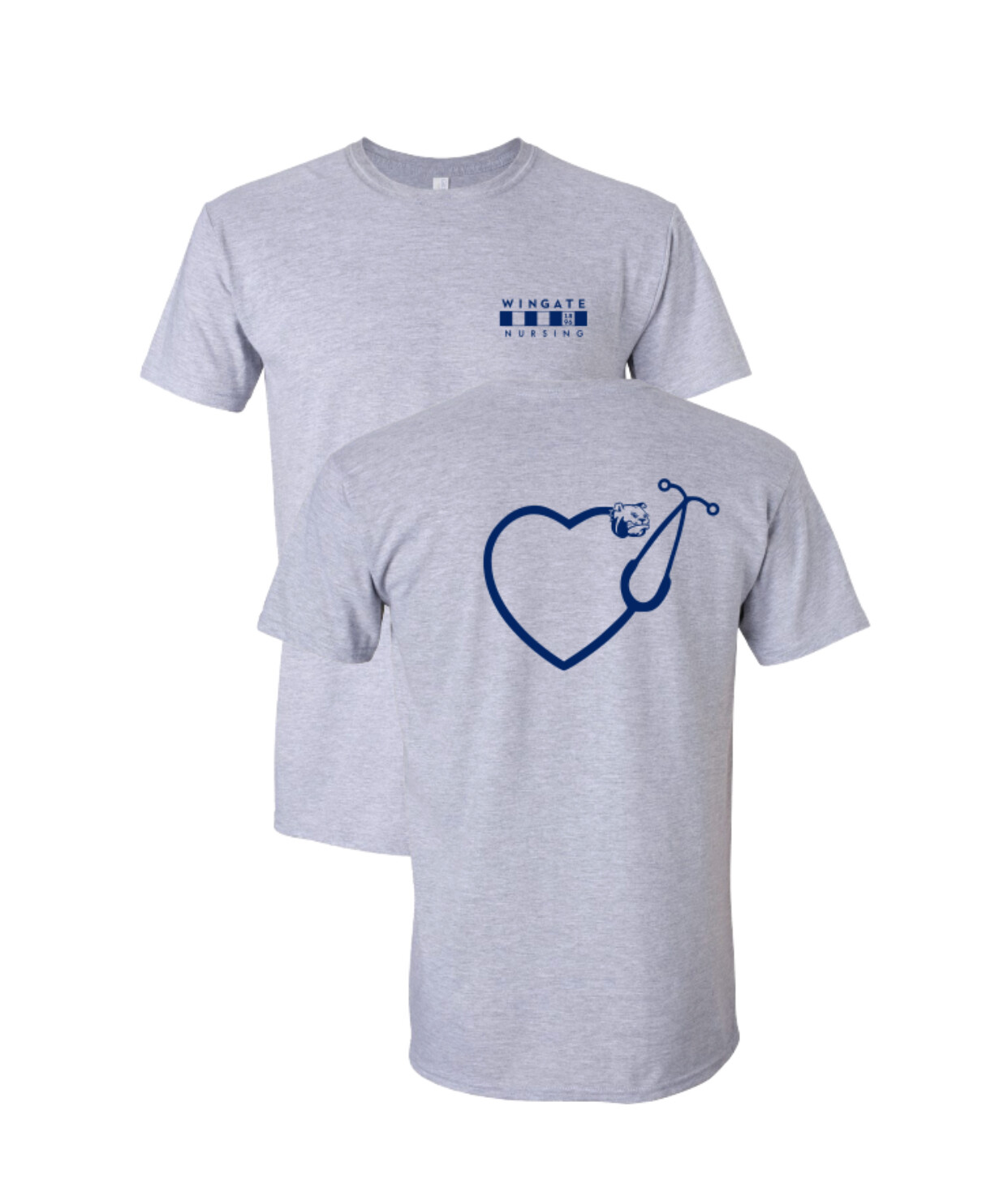 Grey Wingate Nursing Short Sleeve T Shirt
