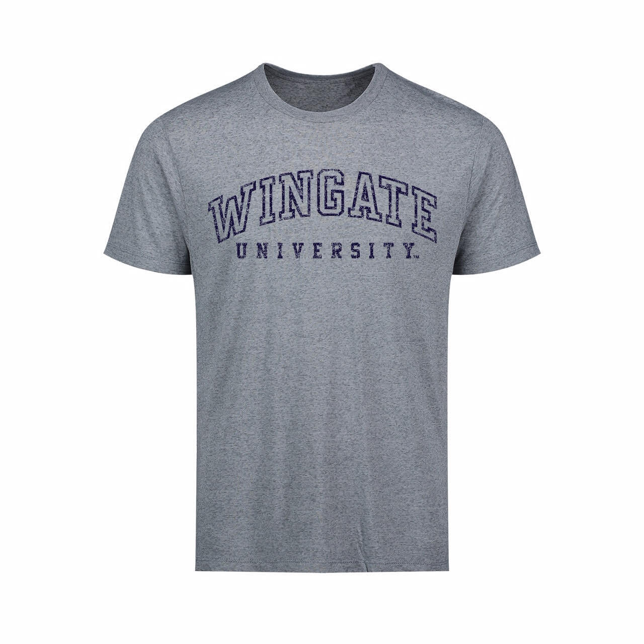Steel Blue Aspen Wingate University Open Letters SS Tee