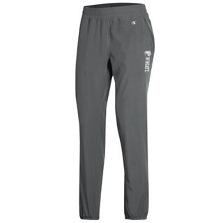 Ladies Grey Woven Stretch Pants