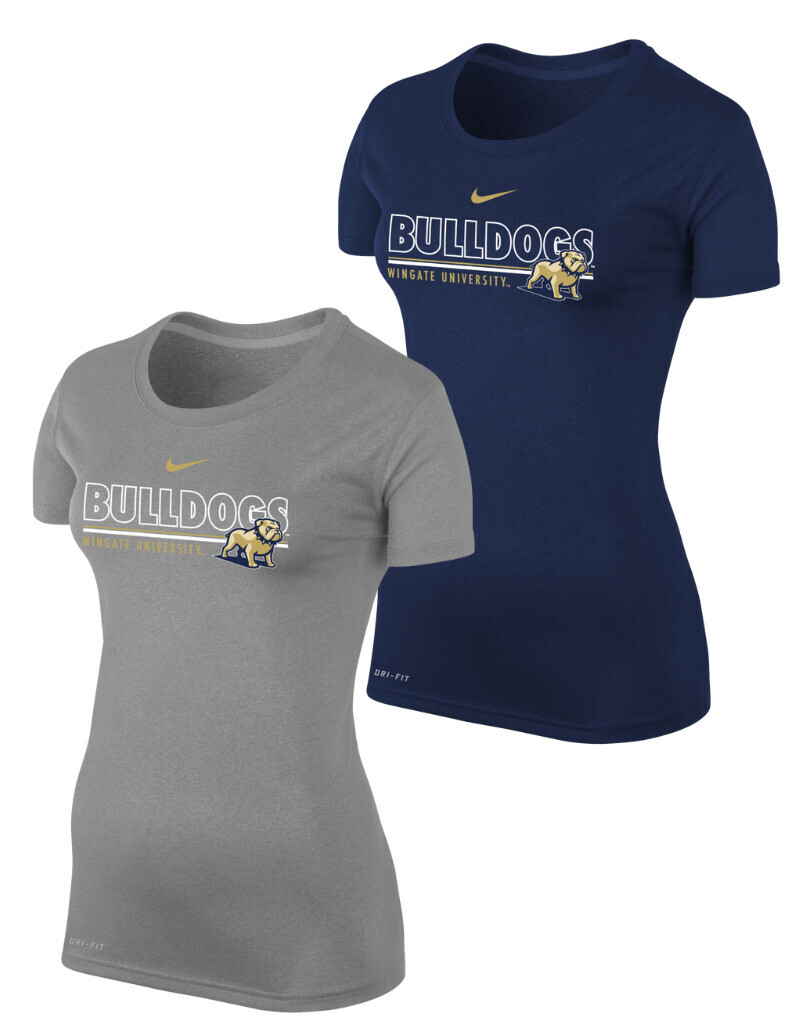 Bulldogs Wingate University Full Standing Dog Legend Short Sleeve T Shirt