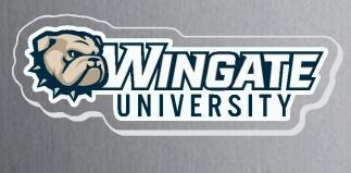 4.5" x 1.5" Dog Head Wingate University Acrylic Magnet