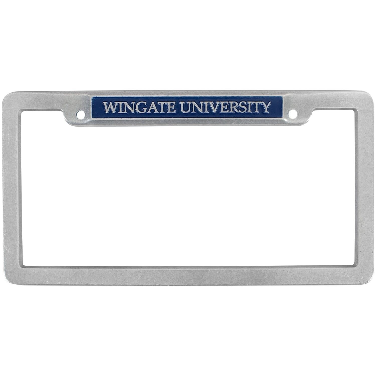 Pewter Wingate University License Frame NC Compliant