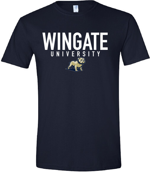 Wingate University Full Standing Bulldog Short Sleeve T Shirt