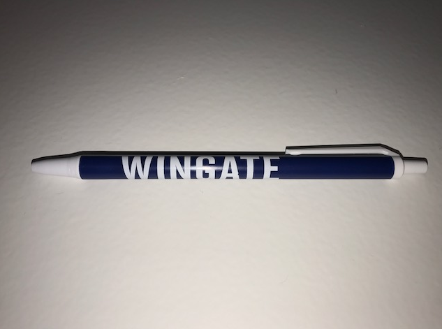 Bic Clic Stic Navy Wingate Pen with White Trim