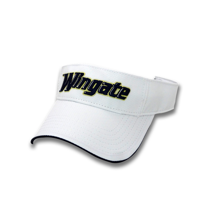 White Wingate Athletic Font Visor