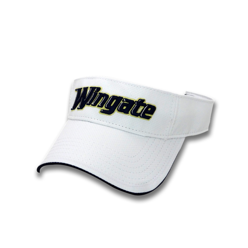 White Wingate Athletic Font Visor