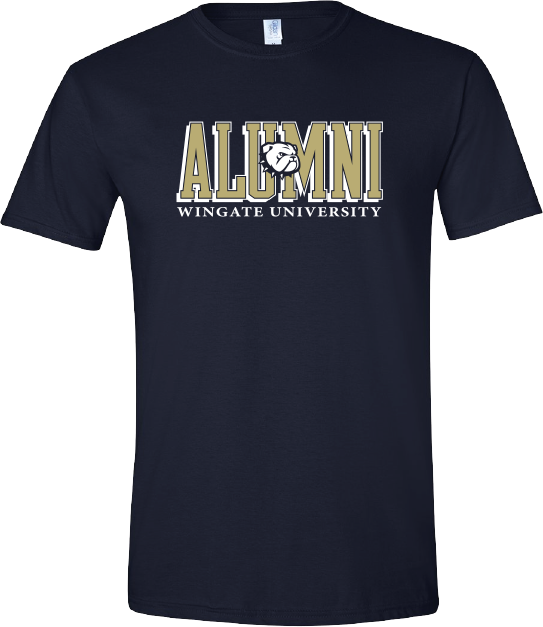 Navy Alumni Dog Head Short Sleeve T Shirt