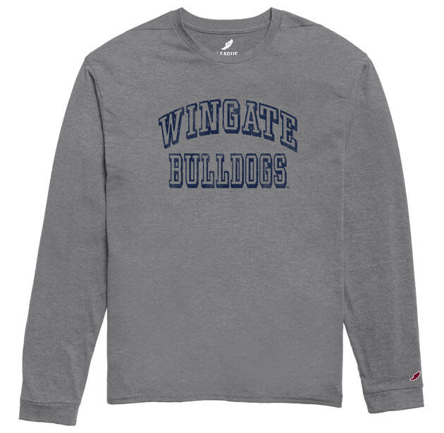 Graphite Wingate Bulldogs Triflex Long Sleeve T Shirt
