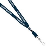 Navy Wingate University Value Lanyard