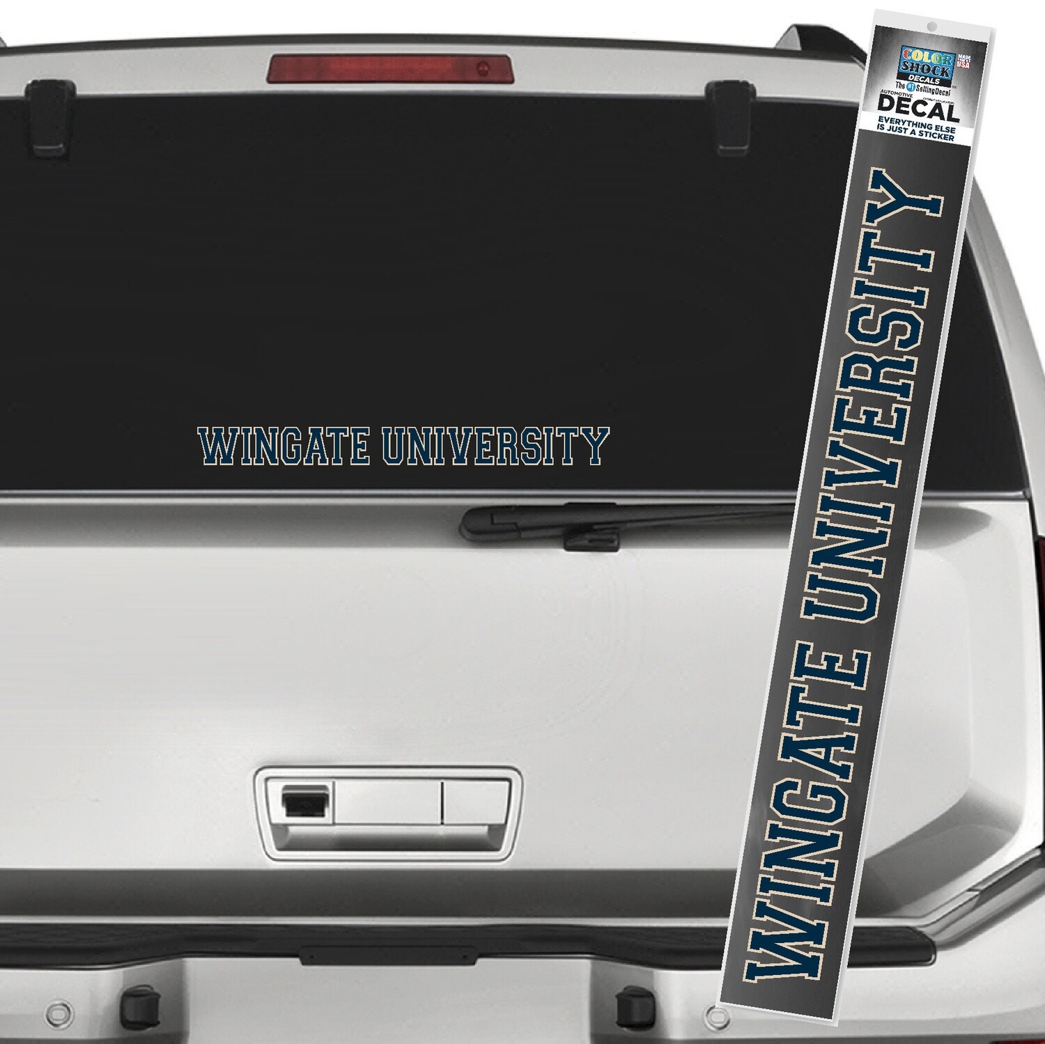 15.5&quot; x 1.5&quot; Wingate University Decal Color Shock