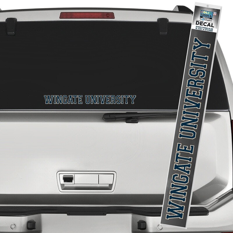 15.5&quot; x 1.5&quot; Wingate University Decal Color Shock
