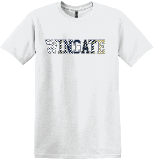 White Wingate Patterned Short Sleeve T Shirt