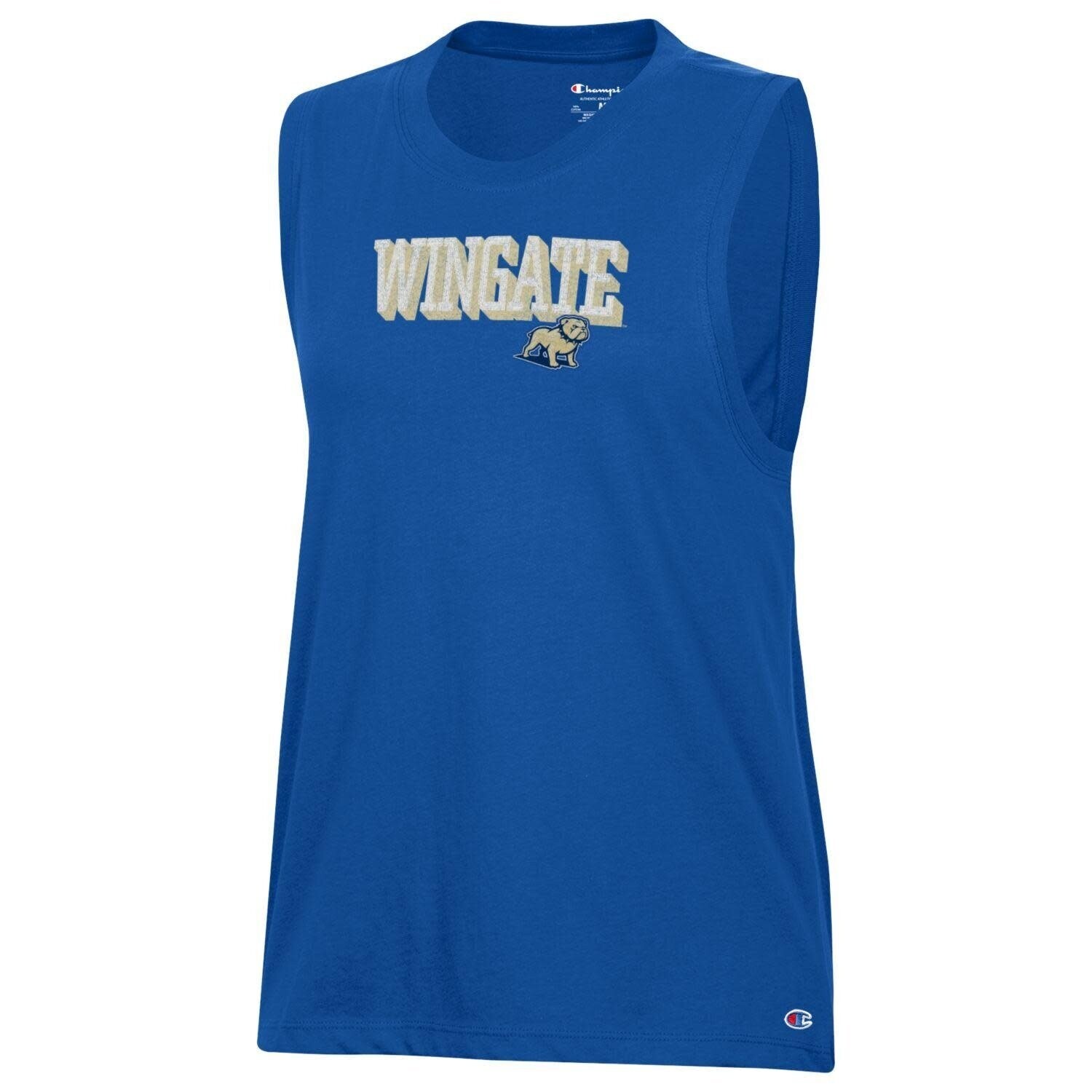 Ladies Royal Blue Wingate Full Standing Dog Core Muscle Tank 