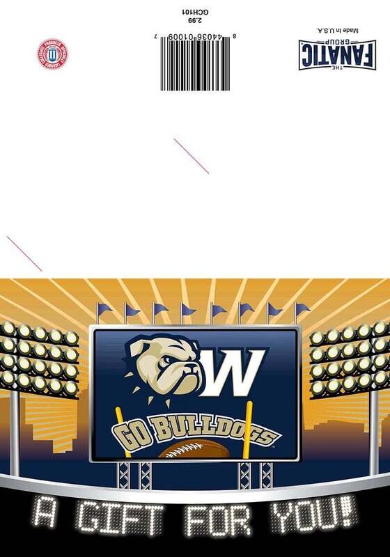 5&quot; x 7&quot; A Gift For Your Go Bulldogs Greeting Card Gift Card Holder