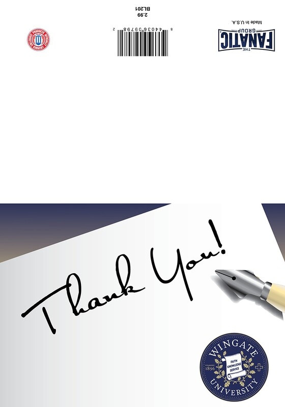 5" x 7" Thank You Seal Go Bulldogs Greeting Card