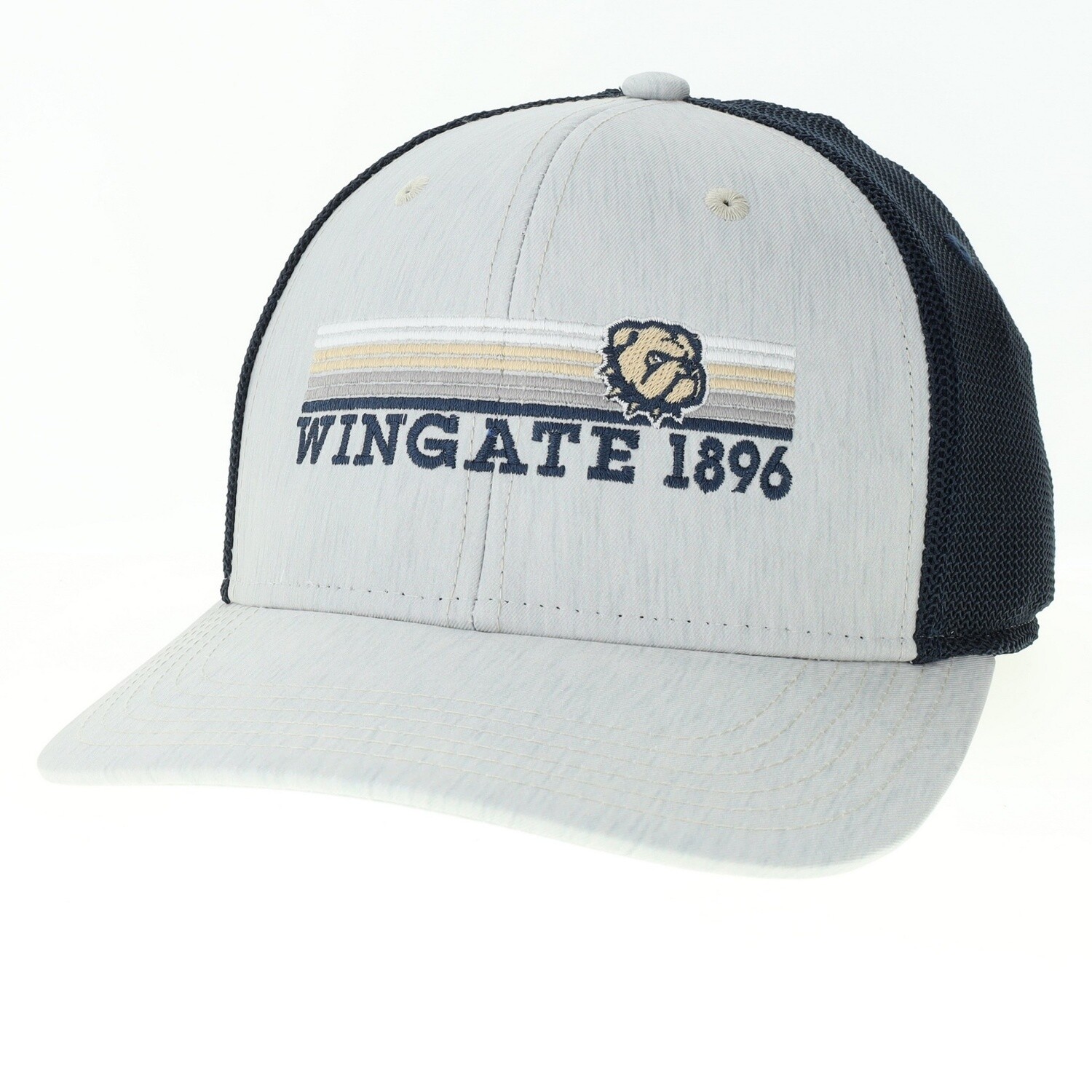 Hydro Sand Navy Dog Head Wingate 1896 Reclaim Stretch Fit Hat