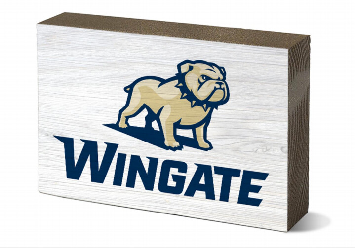 3&quot; x 5&quot; Full Dog Over Wingate Small Wooden Block