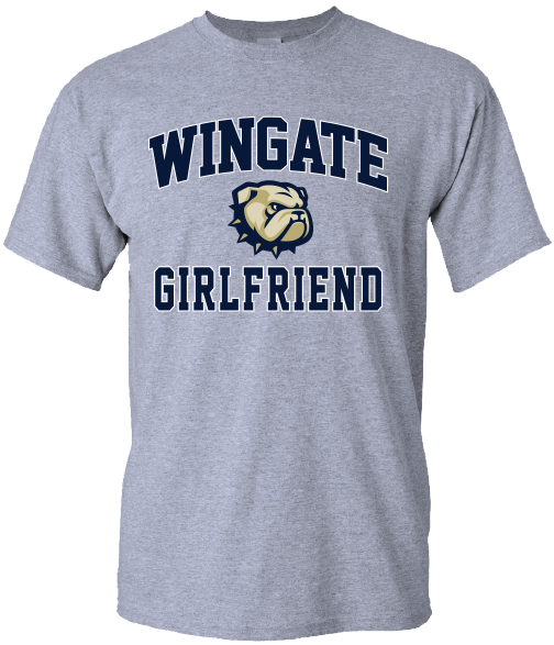Grey Wingate Dog Head Girlfriend Short Sleeve T Shirt