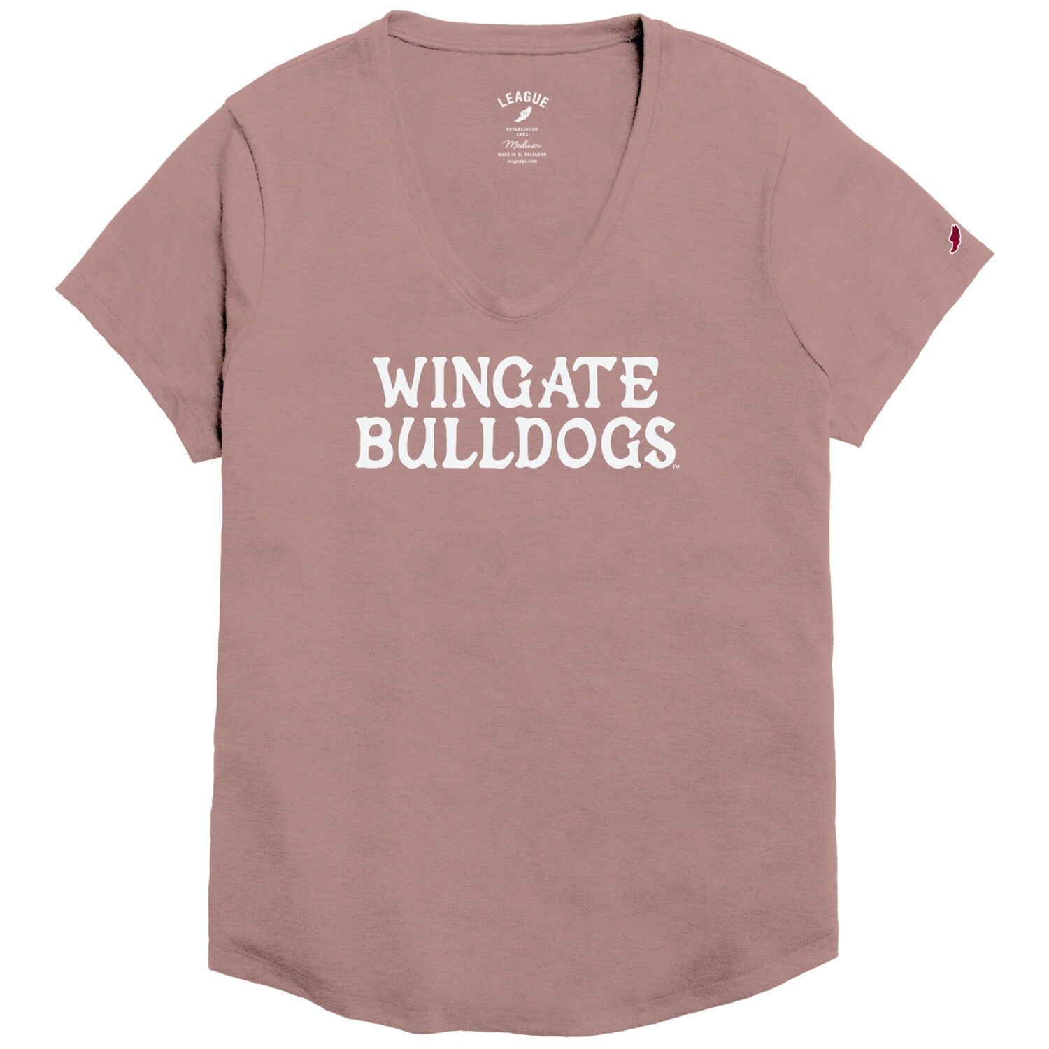 Ladies Rose Wingate Bulldogs Triflex Voop Short Sleeve T Shirt
