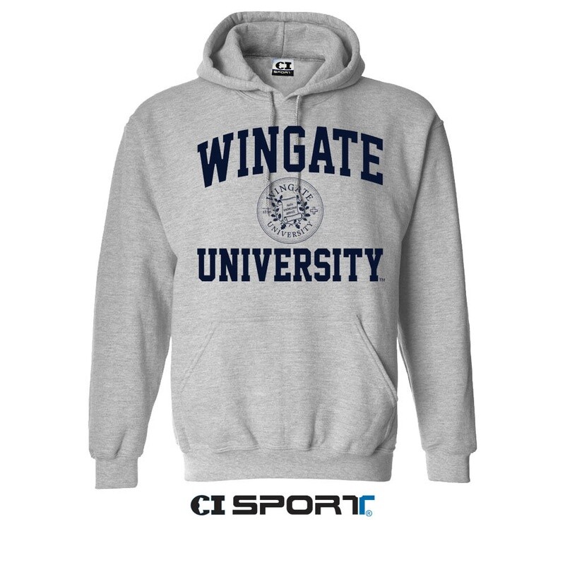 Grey Basic Seal Hoodie Sweatshirt