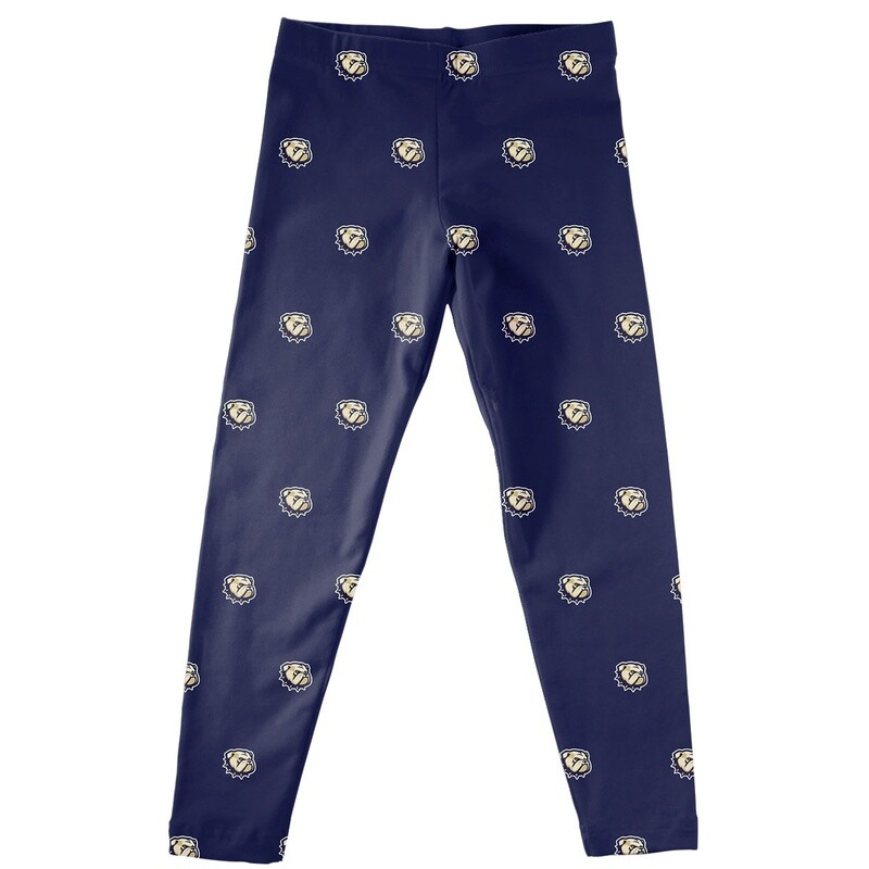 Toddler Navy Dog Head W Leggings