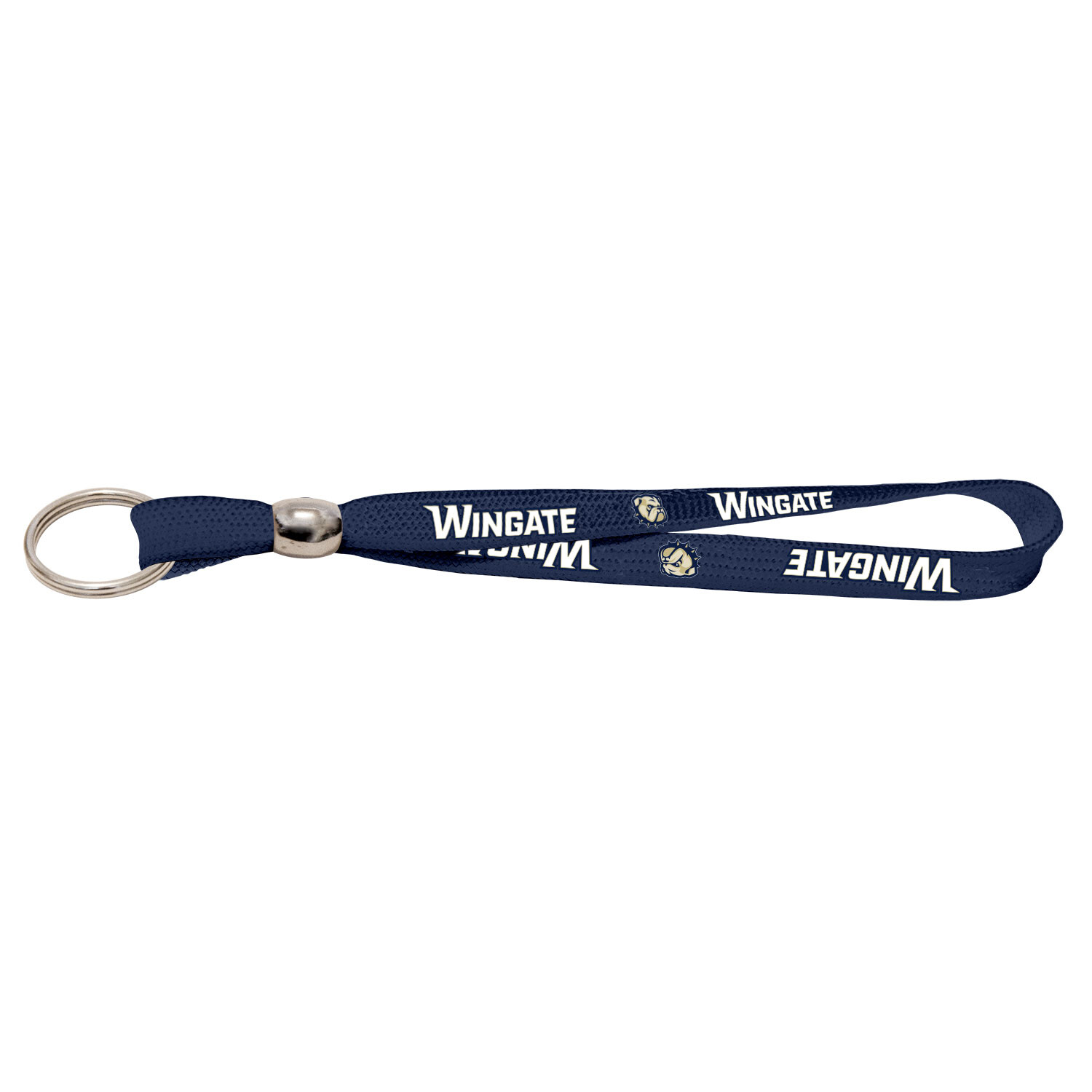 Navy Wingate Dog Head Digital Wristlet