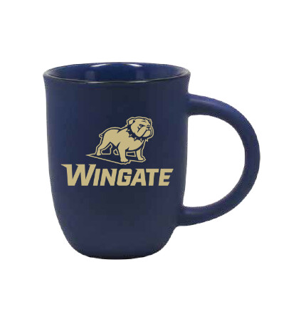 (PICK UP ONLY) 14oz Blue Matte Full Dog Over Wingate Kettle Mug