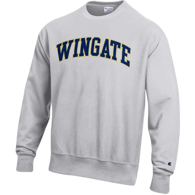 Champion Wingate Grey Embroidered Reverse Weave Crewneck